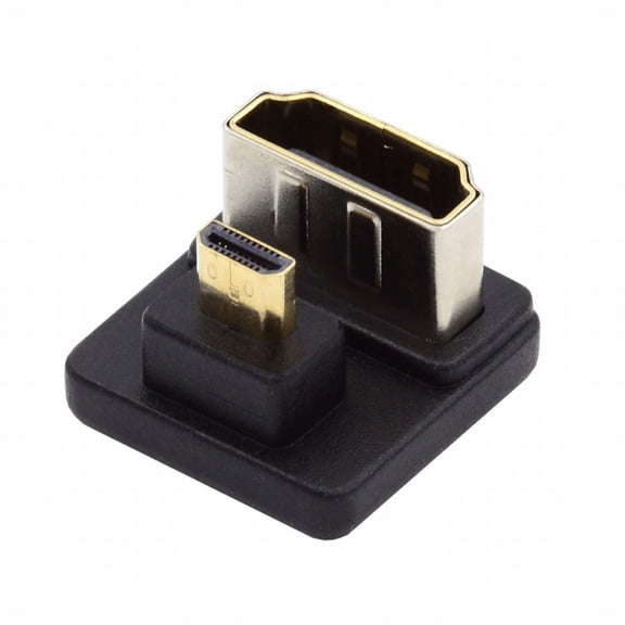 Chenyang Micro HDMI 1.4 Male Type-D to HDMI Female Port Savers 360 Degree Up Opposite U Shape Back Angled Extension Adapter Converter