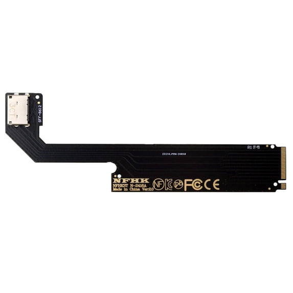 Chenyang PCI-E 4.0 M.2 M-key to Oculink SFF-8612 SFF-8611 Host Adapter for 2024 ThinkBook 16+ AMD8845 External Graphics Card & SSD