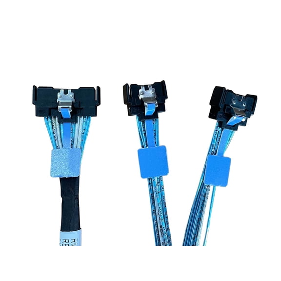 Chenyang PCI-E 5.0 Mini Cool Edge IO MCIO STR PCI-E 8i 74Pin Male to Dual MCIO 38Pin Male Extender Cable 50cm