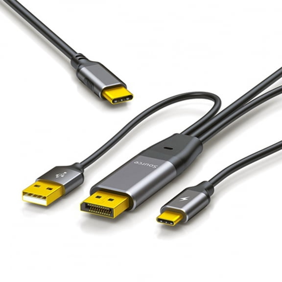 Chenyang Reversed Displayport Source to Type C USB-C Touch Screen Displays Male 4K HDTV Cable for Laptop Monitor 2.0m