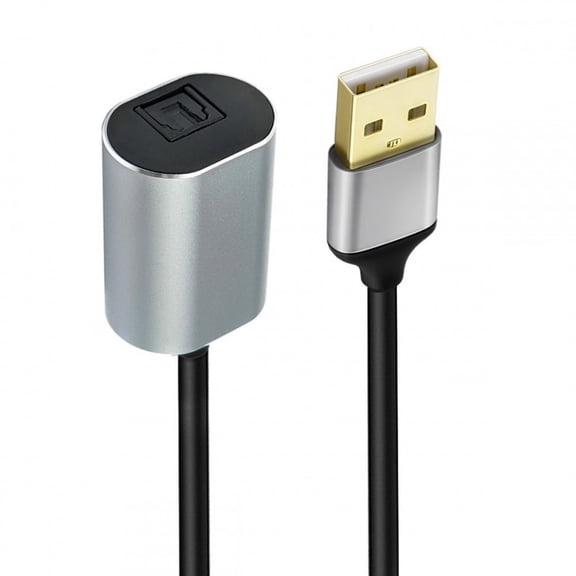Chenyang Type-A to SPDIF Toslink Optical Audio Jack Opt USB2.0 Male to Digital Optical Fiber Optic Sound Interface Female Adapter Wire for Laptop Desktop