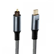 Chenyang Type-C to SPDIF Toslink Optical Audio Cable Opt Male USB-C to Digital Optical Fiber Optic Sound Interface Male Adapter Wire for Desktop Laptop