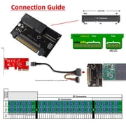 Chenyang U.2 SFF-8639 Host Adapter to NVMe Ruler 1U GEN-Z EDSFF 2C 8X Short SSD PM983 E1.L Carrier Adapter