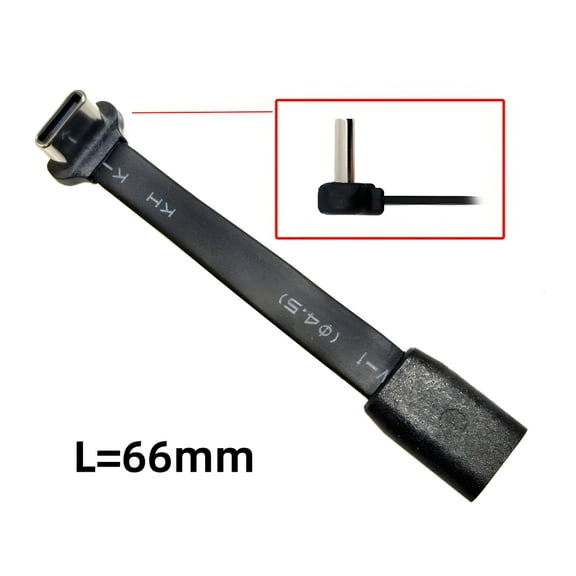 Chenyang Ultra Slim Flat USB-C Type-C Male to Female Extension Power USB2.0 Data Cable 90 Degree Up Down Angled 65W Fast Charge for Laptop Tablet Phone