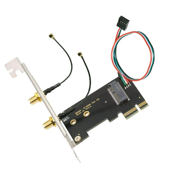 Chenyang Wireless NGFF A/E-Key WiFi Card to PCI-E Express 1x Adapter for WLAN Wifi6 Wifi7 Bluetooth