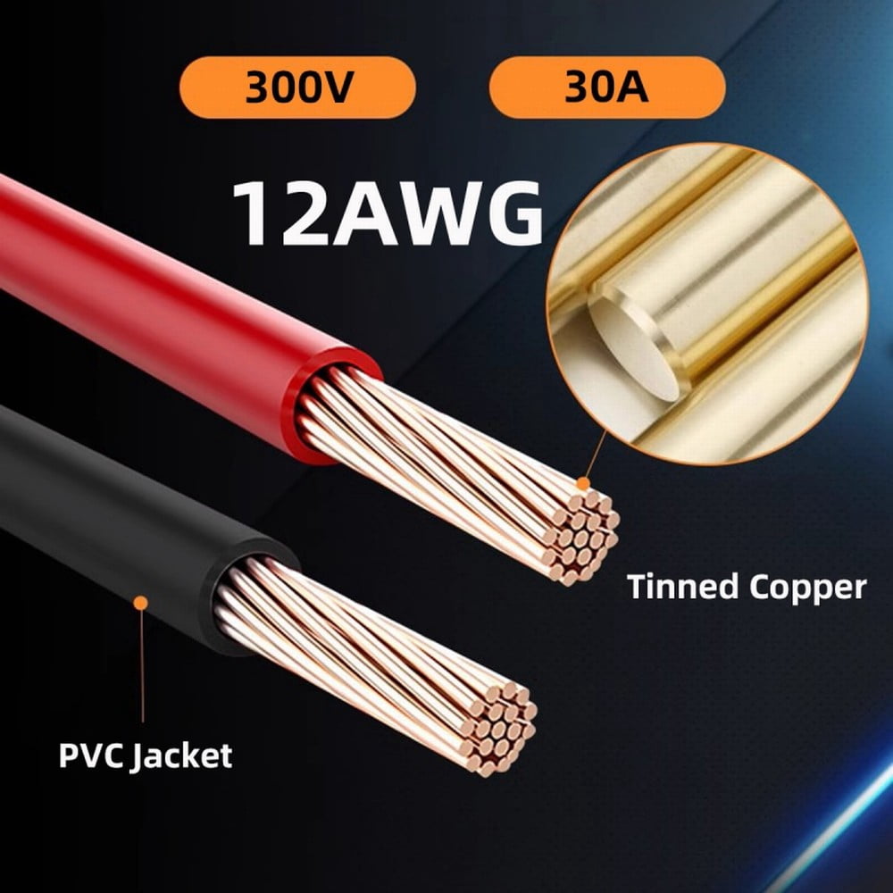 Chenyang XT60 Male to Male 12AWG Extension Cable Connector for RC Battery Portable Power Station Solar Panel