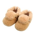 thumbnail image 1 of Chenyee Baby Boots for Girls Boys Comfortable Cotton Slippers Plush Warm Walking Socks Shoes, 1 of 4