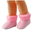 thumbnail image 1 of Chenyee Baby Fuzzy Booties Girls Boys Infant Lightweight First Walking Shoes Warm Socks Slippers, 1 of 7