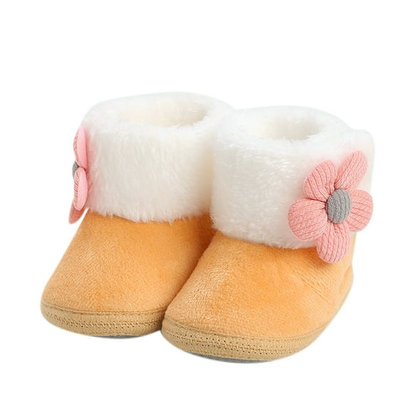Chenyee Childrens Winter Fleece Childrens Boots Flat Splashing Fleece Warm Short Tube Snow Boots