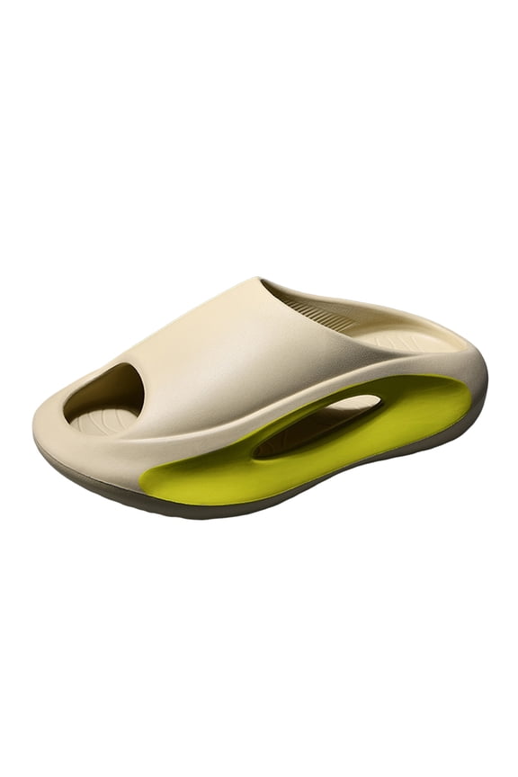 Comfortable Pillow Slippers for Men Women Platform Slide Sandal Non Slip Lightweight Shower Shoes
