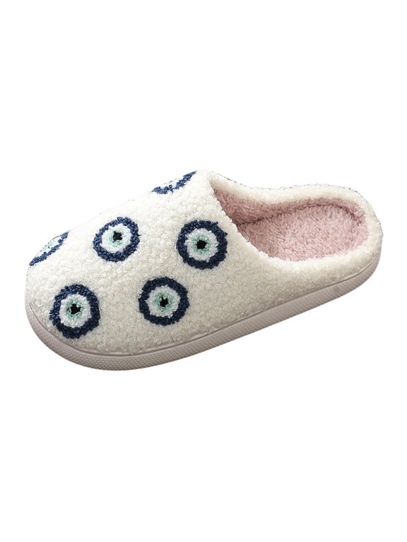 Cute Animals House Slippers for Women Fuzzy Soft Warm Indoor Non Slip Winter Cozy Shoes