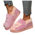 thumbnail image 1 of Chenyee Cute Slippers Fleece Lined Bedroom Slippers Indoor Non Slip Warm Winter Hose Shoes for Women and Men‌, 1 of 7