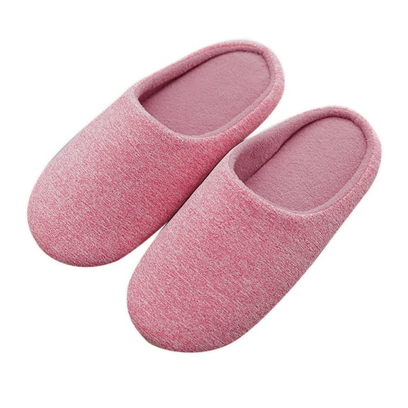 Chenyee Fuzzy House Slippers for Women Wide Width Soft Sole Lightweight Non Slip Indoor Warm Slide Shoes