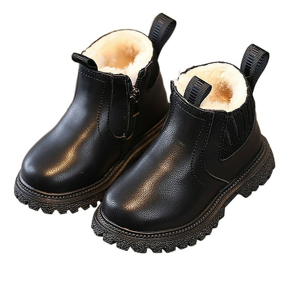 Chenyee Girls Ankle Boots Kids Comfortable Slip On Chelsea Booties for Toddler Big Little Child Short Booties