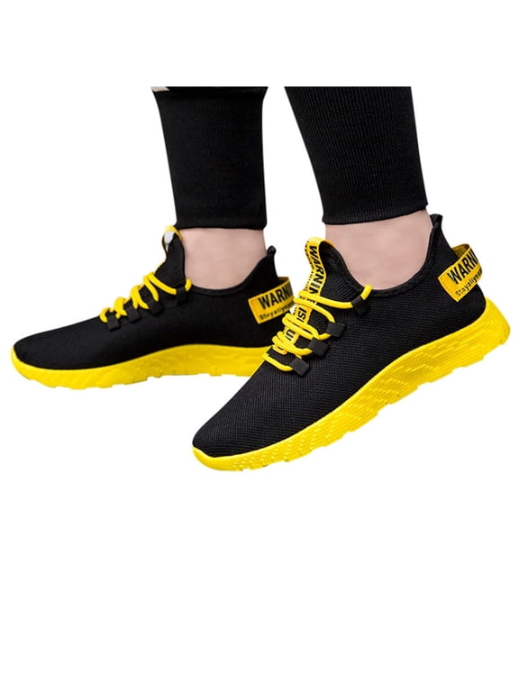 Men's Slip on Walking Shoes Ultra Light Breathable Non Slip Running Sneakers Mesh Sports Footwear