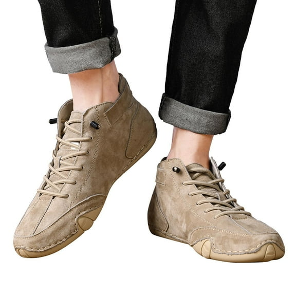 Chenyee Mens Casual Ankle Boots Slip On Lightweight Sneakers Comfortable Walking Driving Shoes