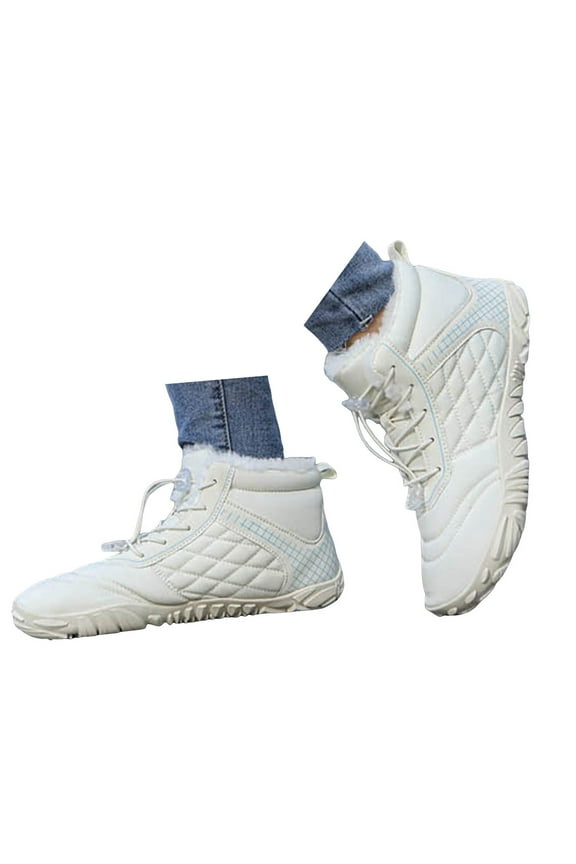 Mens Womens Ankle High Water-proof Hiking Boots Lace Up Outdoor Non Slip Camping Snow Booties