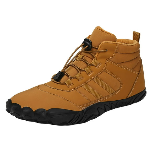 Snow Boots for Men Women Water-proof Furry Lined Warm Winter Booties Non Slip Work Shoes