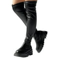thumbnail image 1 of Chenyee Thigh High Boots For Women Platform Comfortable Stretch Non Slip Over The Knee Booties, 1 of 7