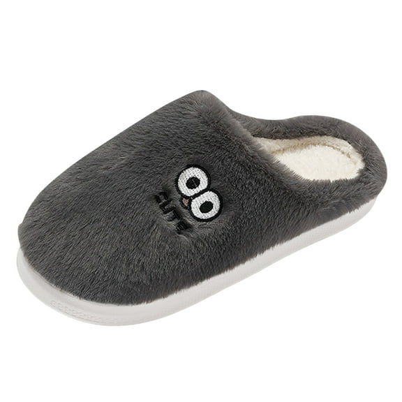 Chenyee Women's Fuzzy Scuff Slippers Thick Sole Soft Comfortable Memory Foam Non Slip Indoor House Shoes