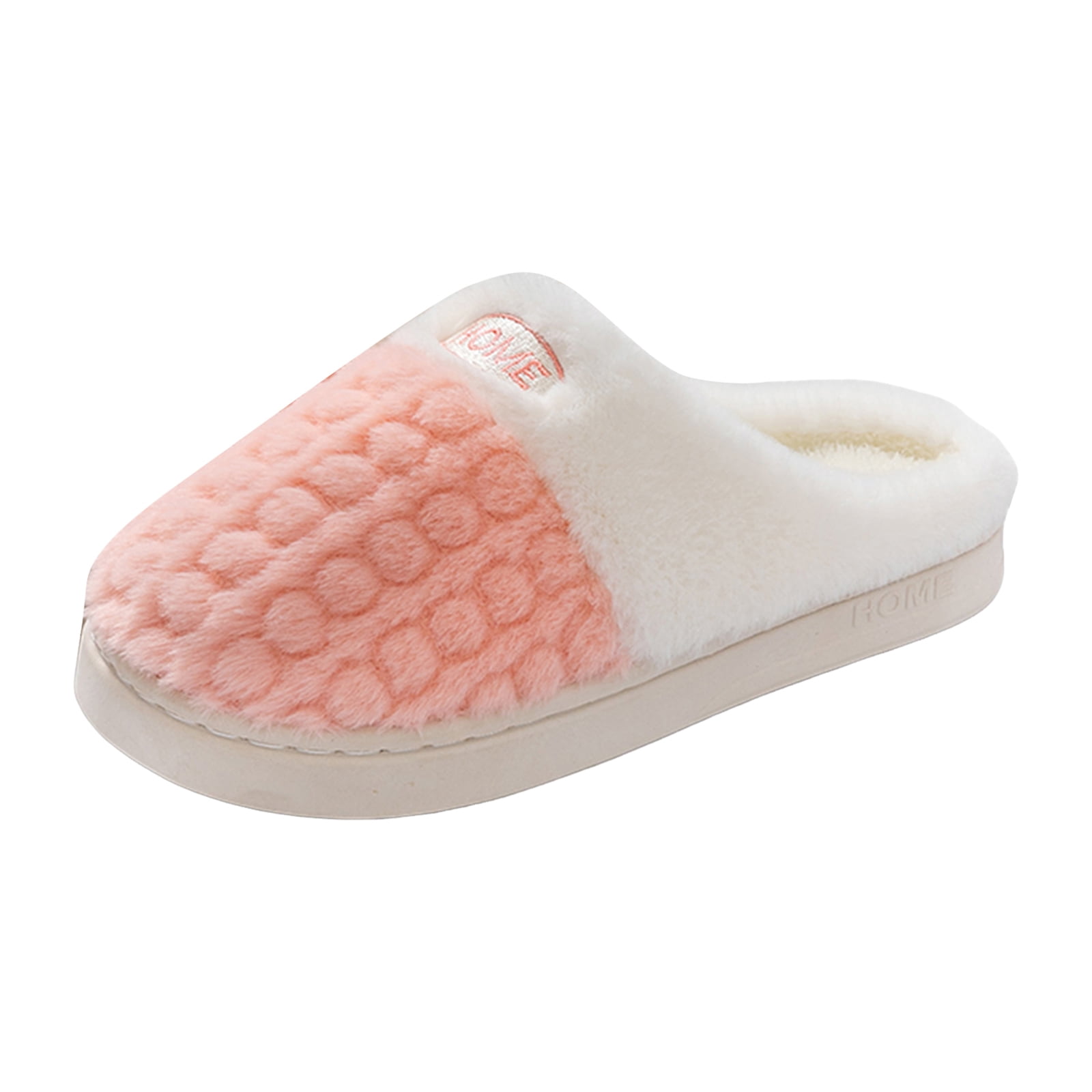 Chenyee Women's Slip on Fuzzy House Slippers Non Slip Memory Foam ...