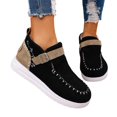 thumbnail image 1 of Chenyee Women's Suede Warm Fleece Lined Snow Shoes Comfortable Slip On Loafers Casual Outdoor Plush Short Boots, 1 of 8