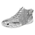 thumbnail image 1 of Chenyee Womens Mens Glitter Sparkly Casual Shoes Lace Up Ankle Boots Bling High Top Sneakers, 1 of 9