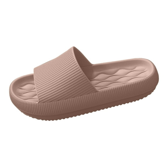 Chenyee Womens Pillow Slippers Non Slip Bathroom Shower Shoes Soft Thick Sole Indoor Outdoor Slides