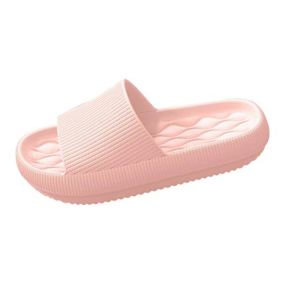 Chenyee Womens Pillow Slippers Non Slip Bathroom Shower Shoes Soft Thick Sole Indoor Outdoor Slides
