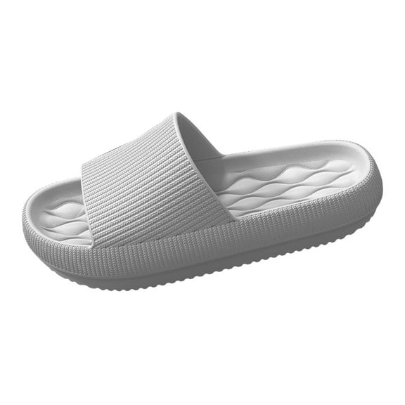 Chenyee Womens Pillow Slippers Non Slip Bathroom Shower Shoes Soft Thick Sole Indoor Outdoor Slides