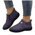 thumbnail image 1 of Chenyee Womens Snow Boots Comfortable Slip On Fleece Lined Outdoor Winter Warm Non Slip Work Ankle Booties, 1 of 8