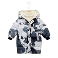 thumbnail image 1 of Chenyin 2-10T Boys Girls Hooded down Cotton Jacket for Kids Baby Winter Zipper Cotton Coat Tops Medium-Length Warm Puffer Cotton Outerwear Coats Jacket, 1 of 7