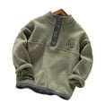 thumbnail image 1 of Chenyin 2-12 Years Double-Sided Fleece Sweatshirt for Boys Fall Winter Kids Thickened Sweatsuit Baby Warm Tops Bottoming Shirt Jackets for Boys, 1 of 8
