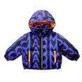 thumbnail image 1 of Chenyin 3-12T Kids down Hooded Jacket for Boys Girls Fall Winter Letters Print Puffer Coats for Baby Thickened Warm Outerwear, 1 of 9
