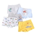 thumbnail image 1 of Chenyin 4PCS Toddler Kids Boys Boxer Underwear Cotton Boxer Briefs Breathable Four Corners Shorts Boys Cartoon Print Underpants for Youth 2-18 years, 1 of 9