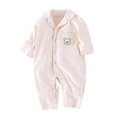 thumbnail image 1 of Chenyin 8M-3T Boys Girls Onesies Pajamas for Newborn Baby V-Neck with Pockets Bodysuit Sleepwear Cotton Jumpsuit Pjs Short Sleeves Rompers Jammies for Summer, 1 of 9
