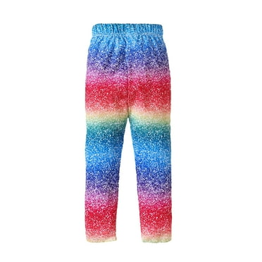 Chenyin Baby Kids Girls Print Leggings Cotton Elastic Waist Trousers Toddler Stretch Bottoms Pants Spring Fall Tights Outfits for Girls 1-9T