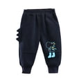 thumbnail image 1 of Chenyin Infant Baby Boys Girls Fleece Pants Warm Print Trousers Sweatpants with Pockets Boys Girls Fall Winter Padded Casual Pants for Toddler 3 Months-4 Years, 1 of 9