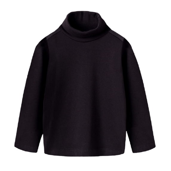 Chenyin Kids Toddler High Neck Thermal Underwear for Boys Girls Solid Color Long Sleeve T-Shirt Baby Fall Winter Warm Bottoming Shirt 10 Months-10 Years
