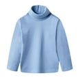 thumbnail image 1 of Chenyin Kids Toddler High Neck Thermal Underwear for Boys Girls Solid Color Long Sleeve T-Shirt Baby Fall Winter Warm Bottoming Shirt 10 Months-10 Years, 1 of 9