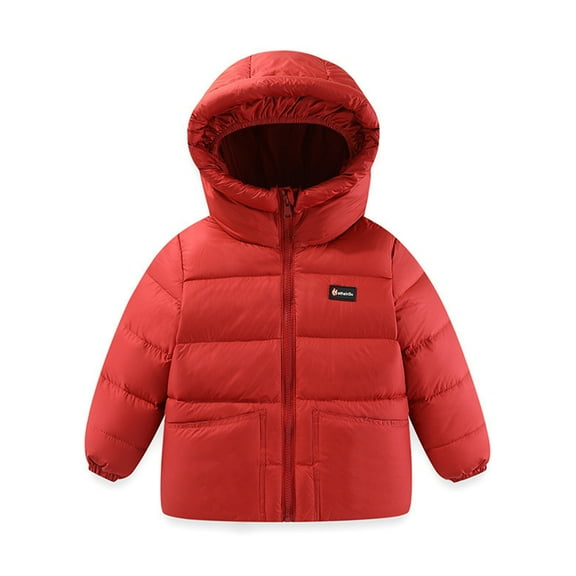 Chenyin Kids Toddler Winter Hooded down Jacket Boys Girls Warm Puffer Coat Baby Light Casual Outdoor Snowsuit Outerwear for Boys Girls 3-10 Years Old