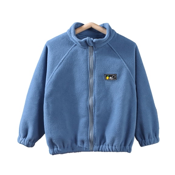 Chenyin Toddler Kids Fleece Jackets for Boys Girls Fall Winter Warm Coats Tops Zipper Outerwear Thick Sweatshirt Jacket Size 4-8T