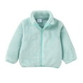 thumbnail image 1 of Chenyin Toddler Kids Girls Fleece Jacket Zipper Winter Warm Coats Zipper Soft Plush Tops Long Sleeve Warm Outerwear Jacket for 3 Months -3 Years Old, 1 of 9