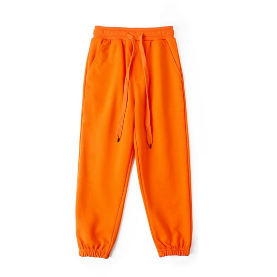 Chenyin Toddler Kids Sweatpants for Boys Girls Solid Color Jogger Pants Spring Fall Casual Sweat Pants with Pockets for Unisex 4-12 Years