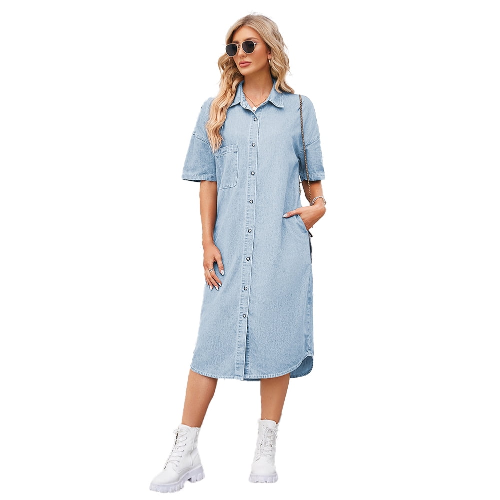 Jeanette - Summer dress with short sleeves for women main image 1