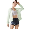 thumbnail image 1 of Chenyin Women's Upf 50+ UV Sun Protection Cropped Jackets Zip up Sun Shirt Women Hoodie Rash Guard Outdoor Loose Sunscreen Jackets, 1 of 9