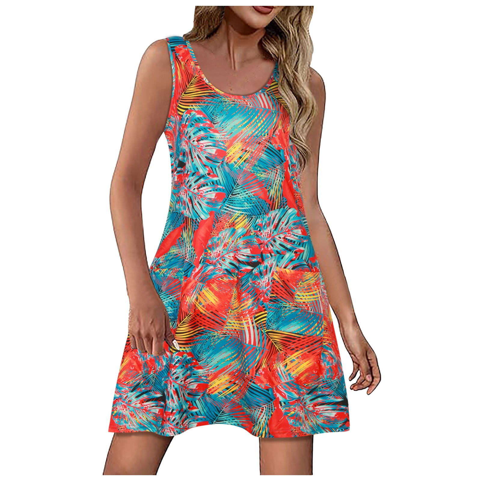 Chenyuanyuan Formal Dresses for Women Summer Dresses 2024 Loose V Neck