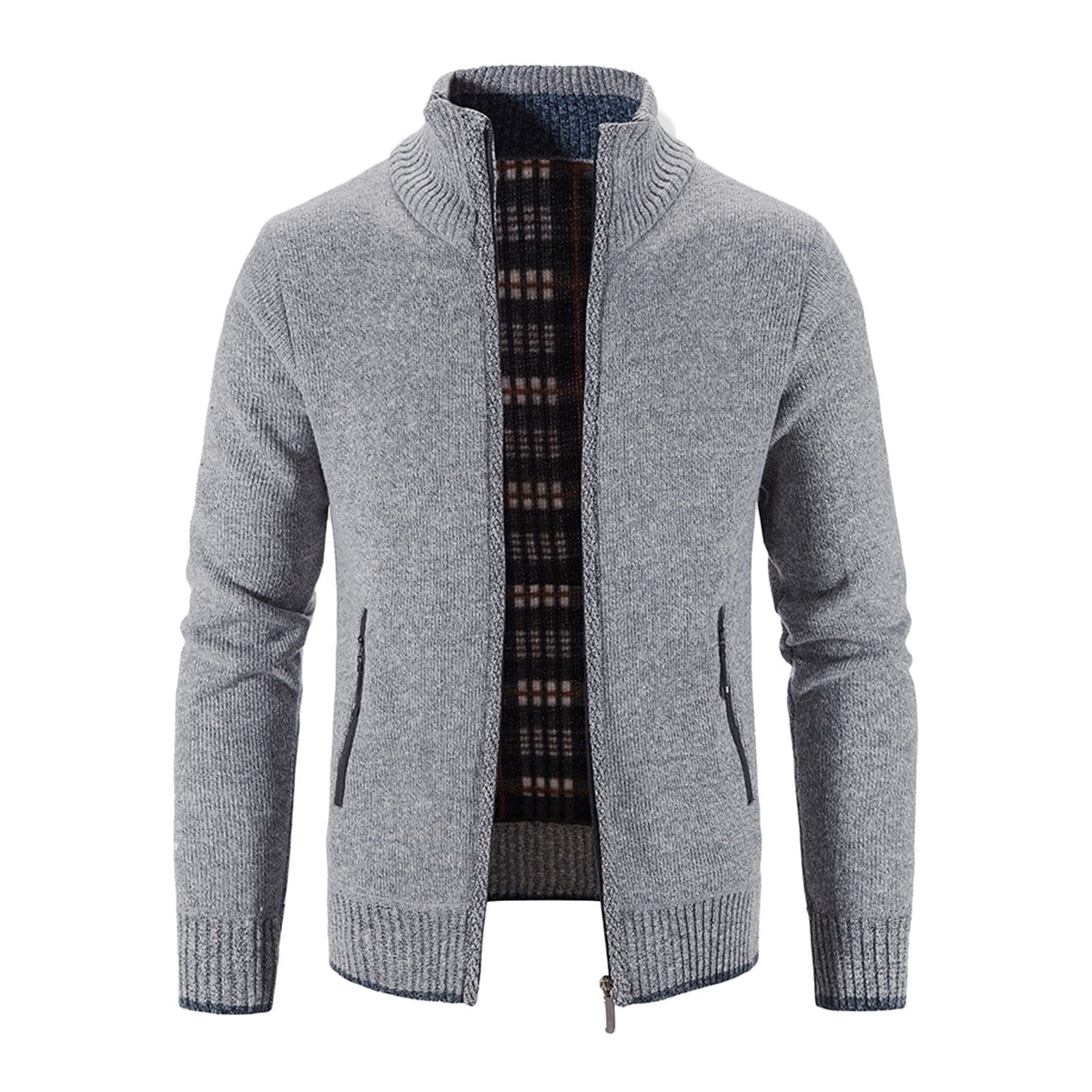 Chenyuanyuan Jackets For Men Winter Solid Color Fashion Jacket, Long