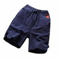 Chenyuanyuan Mens Shorts Casual Shorts Cotton Linen Slim Quarter Pants
