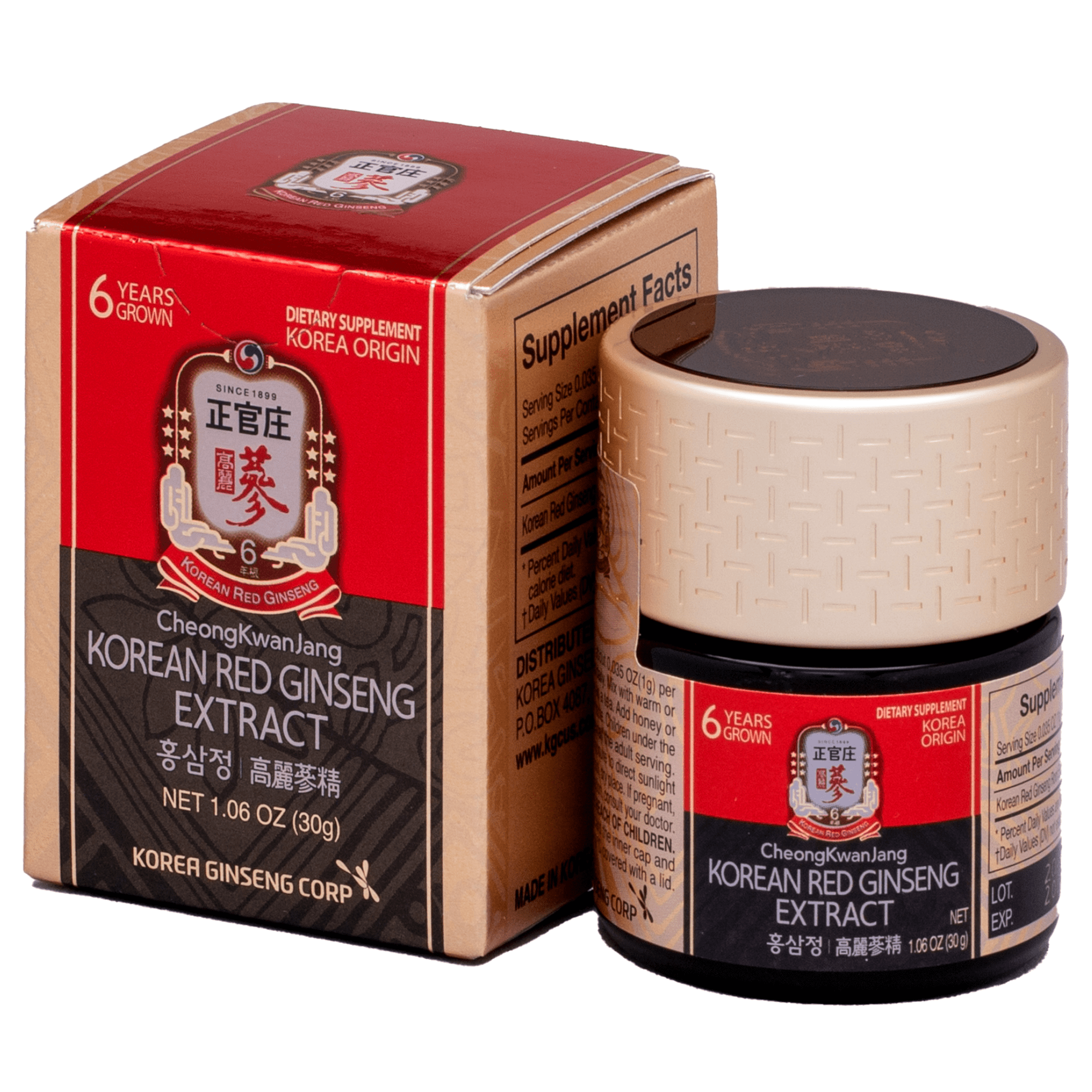 CheongKwanJang Korean Red Ginseng Root Drink, 30g Pure Extract Liquid ...